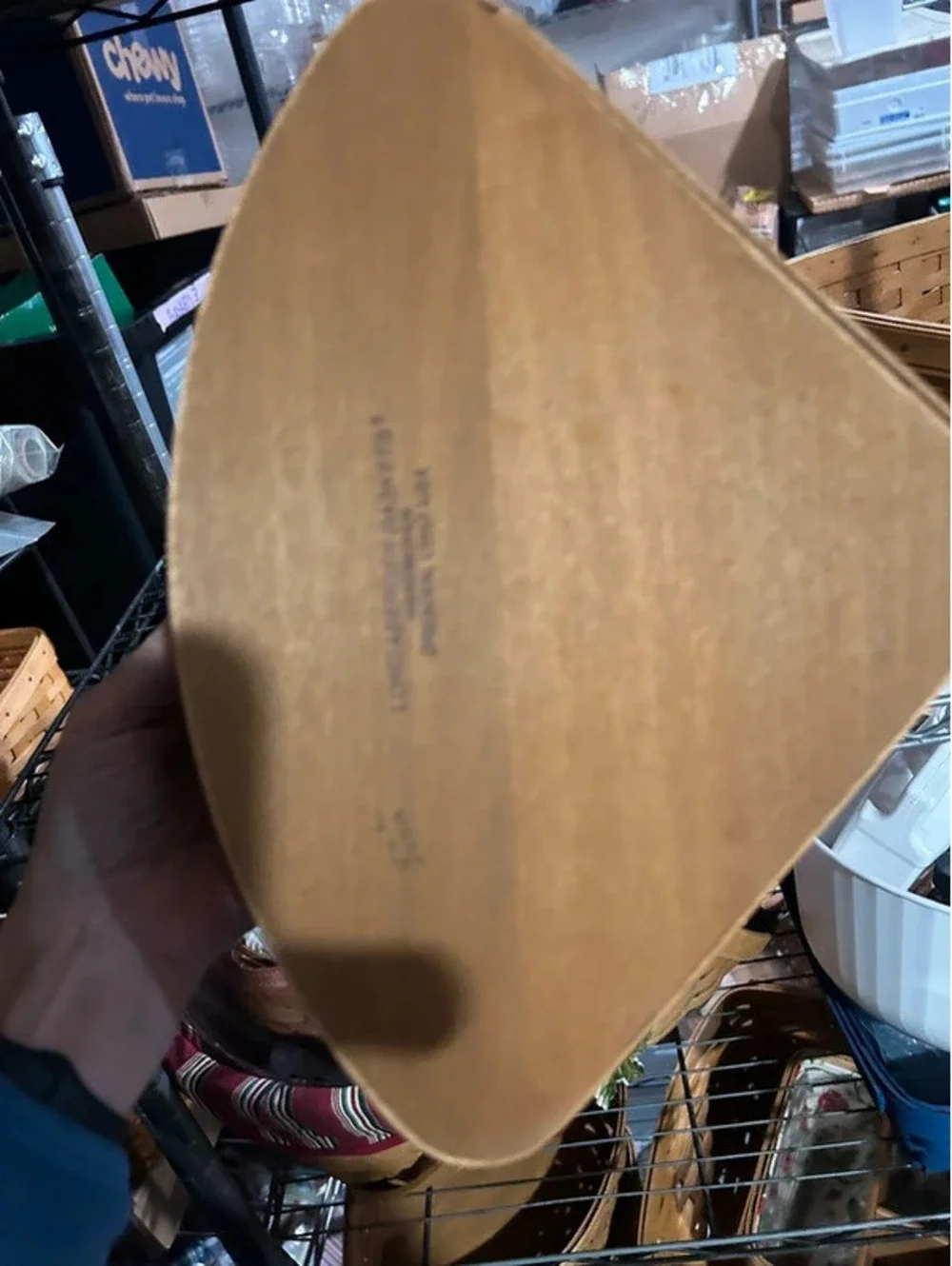 Longaberger large corner basket & protector